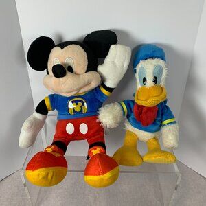 Just Play Disney Junior Mickey Mouse Singing Fun Plush & Donald Duck See video